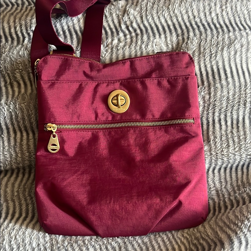 Burgundy Baggallini Crossbody Bag